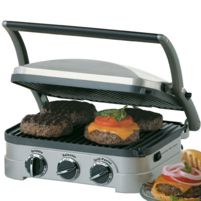 Cuisinart Griddler Brushed Stainless 5-in-1 Contact Grill with