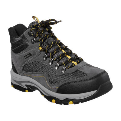 pak smokkel trainer Skechers Mens Trego Pacifico Waterproof Memory Foam Flat Heel Hiking Boots,  Color: Gray - JCPenney