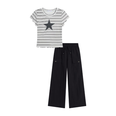 Débardeur Fille KNIT WORKS Noir Sans Manches Rock Star - Taille L | Occasion Très Bon état