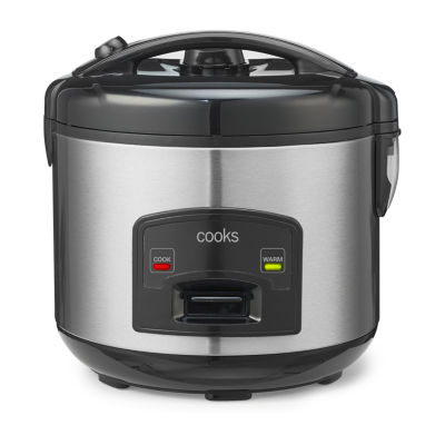 Cooks Non-Stick Rice Cooker 22309/22309C, Color: Stainless Steel