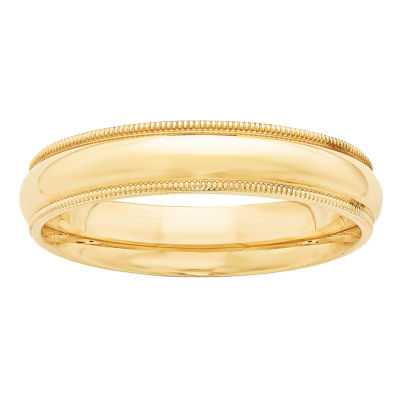 Personalized 5MM 14K Gold Wedding Band - JCPenney