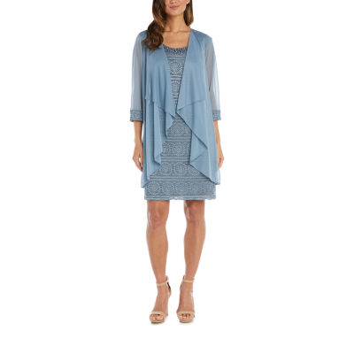 R u0026 M Richards Jacket Dress, Color: Slate - JCPenney