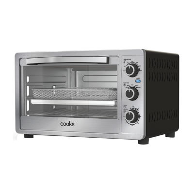 Black+Decker 6-Slice Crisp 'N Bake Air Fryer Toaster Oven TO3215SS, Color:  Silver - JCPenney