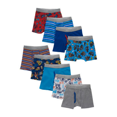 Hanes Boys' Cotton Boxer Briefs Assorted Prints and Solid Colors, 5+1 Bonus  Pack 