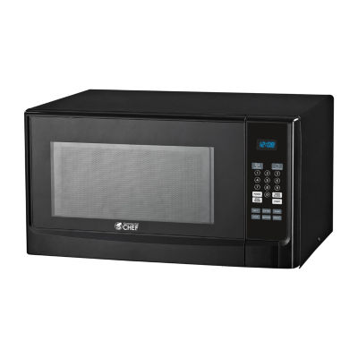 Commercial Chef Chm14110s6c 1.4 Cu. ft. 1100W Countertop Microwave - Black/Stainless Steel