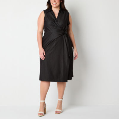 Robe Maxi Worthington Pour Femme - Taille M - Velours Noir Sans Manches - Occasion TB