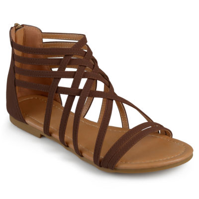 Journee Collection Women s Hanni Sandal Wide Width Brown 7.5W