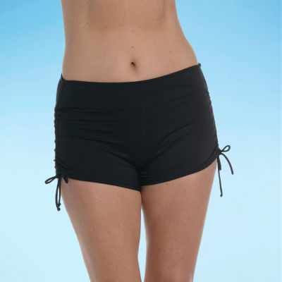 Sonnet Shores Side Tie Womens Swim Shorts, Color: Black - JCPenney