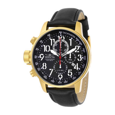 Invicta gold shop watch leather band