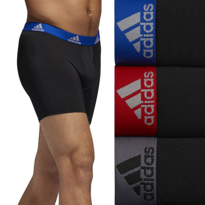 Lowest Price: adidas Men's Performance Boxer Brief Underwear (3-Pack)