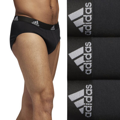 Black accent-stripe briefs 3-pack, Adidas Originals