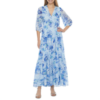 mid sleeve floral dress