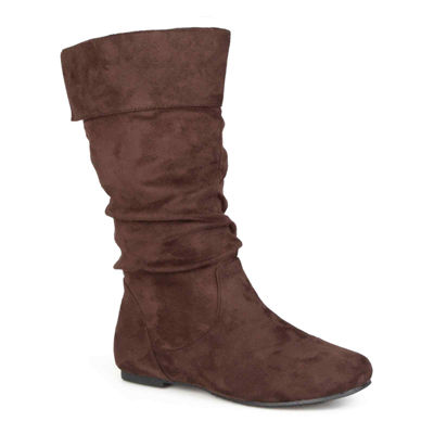 Journee Collection Womens Shelley Slouch Boots Color Brown