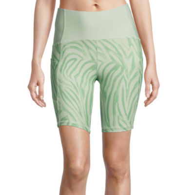 Xersion Womens EverUltra Quick Dry Bike Short Color Green Zebra JCPenney