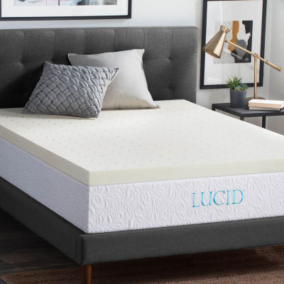 Lucid Queen Mattress Topper | Gel Memory Foam | 3