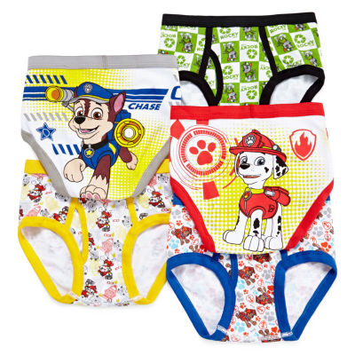 Little Boys 5 Pack Paw Patrol Briefs, Color: Assorted - JCPenney