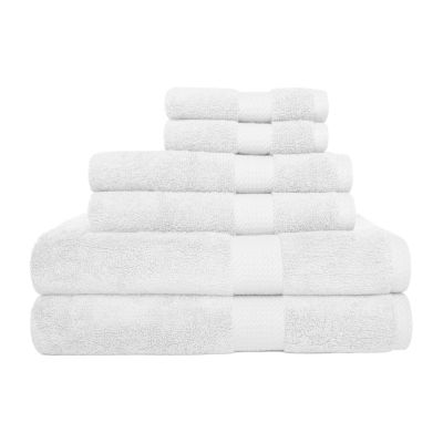 SONOMA Heathered 6 pc Bath Hand Washcloth Towel Set - Two Tone Gray -New