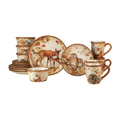 Certified International Pine Forest 16-pc. Dinnerware Set