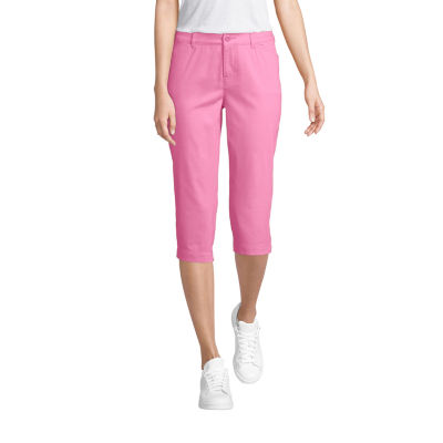 St John S Bay Secretly Slender Mid Rise Tall Capris Color Super Pink