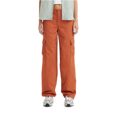 Levi's Womens Mid Rise Cinched Cargo Pant, Color: Baked Clay