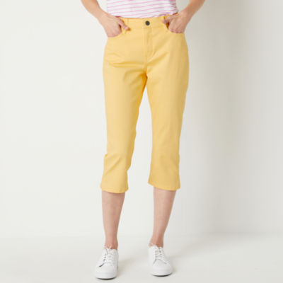 St. John Yellow Label Emma Stretch Seersucker Capri Pants Blue White Size 8  8, $395, Nordstrom