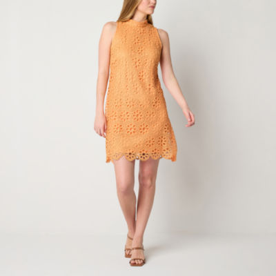 Jcpenney orange hot sale dress