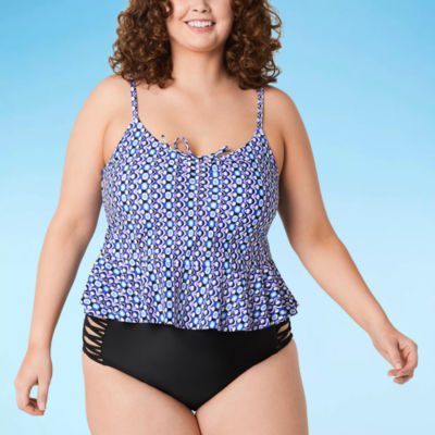 jcpenney plus size bathing suits