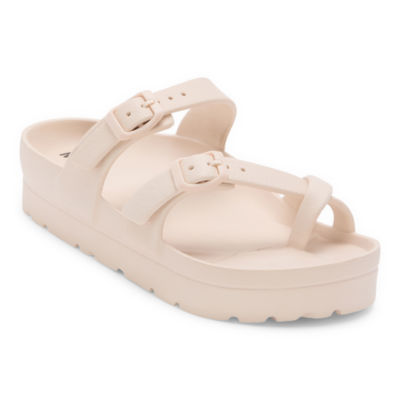 Mixit Womens Toe Strap Sandals Color Nude JCPenney