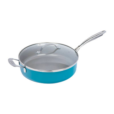 Gotham Steel Aqua Blue 3-qt. Nonstick Sauce Pan with Tempered Glass Lid,  Color: Ocean Blue - JCPenney