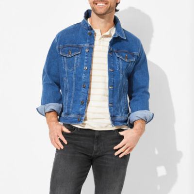 Mens stretch deals denim jacket