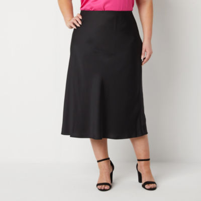 Black a on sale line business skirt