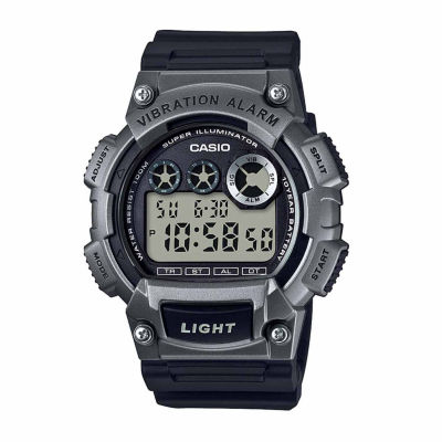 Casio Mens Digital Black Strap Watch W735h-1a3vos -
