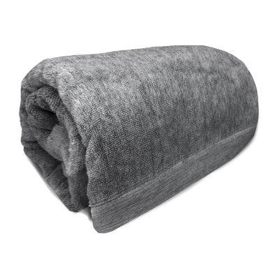 3pc Melange Viscose From Bamboo Cotton Bath Towels Charcoal