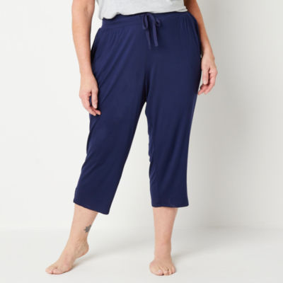 Liz Claiborne Cool and Calm Womens Plus Pajama Capri Pants - JCPenney