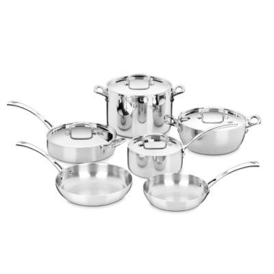 Cuisinart - French Classic 10-Piece Cookware Set - Silver