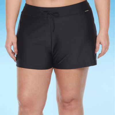 Ladies plus hotsell size swim shorts