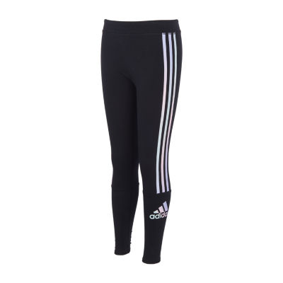 adidas Big Girls Mid Rise Full Length Leggings, Color: Crew Blue