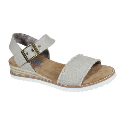 bred midt i intetsteds besked Skechers Bobs Womens Desert Kiss Adobe Princess Strap Sandals, Color: Taupe  - JCPenney