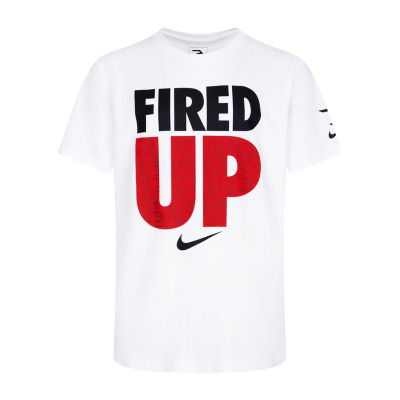 Nike 3BRAND by Russell Wilson Big Boys Crew Neck Short Sleeve Graphic T- Shirt, Color: White - JCPenney