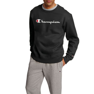 Champion black best sale crew neck