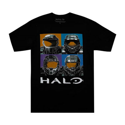 utilfredsstillende Wardian sag Rynke panden Halo Mens Crew Neck Short Sleeve Classic Fit Graphic T-Shirt, Color: Black  - JCPenney