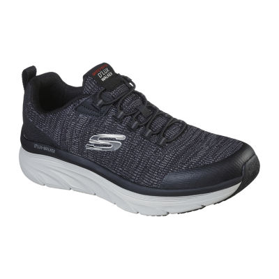 Skechers D'Lux Walker Pensive Mens Shoes, Color: Black White - JCPenney