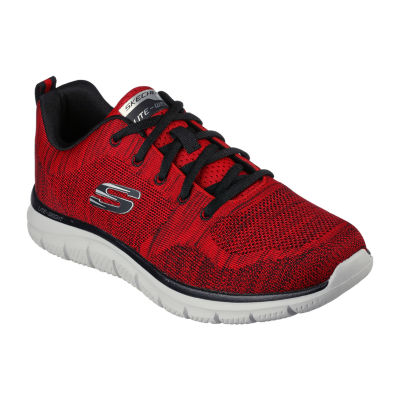 Sketchers store red shoes