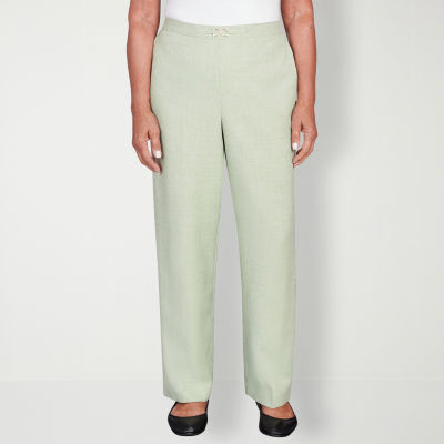 alfred dunner petite flat front pants