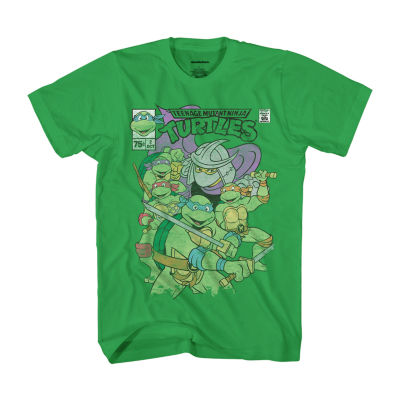 Mens Crew Neck Short Sleeve Regular Fit Teenage Mutant Ninja Turtles  Graphic T-Shirt
