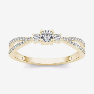 Jcpenney diamond rings yellow gold discount