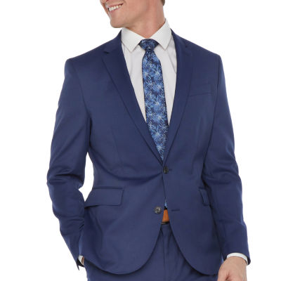 JF J.Ferrar Mens Super Slim Fit Suit Jacket | Blue | Regular 38 | Suit Jackets Suit Jackets