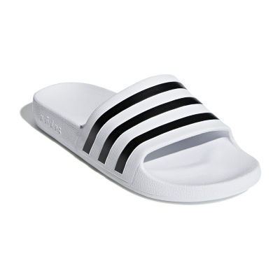 Black and white adidas sandals online