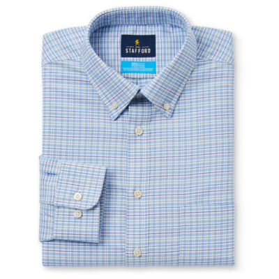 Stafford Big and Tall Coolmax All Season Oxford Mens Button Down