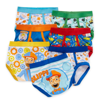 6-Pack  Blippi Toddler Boys Size 2T/3T Briefs 100% Combed Cotton